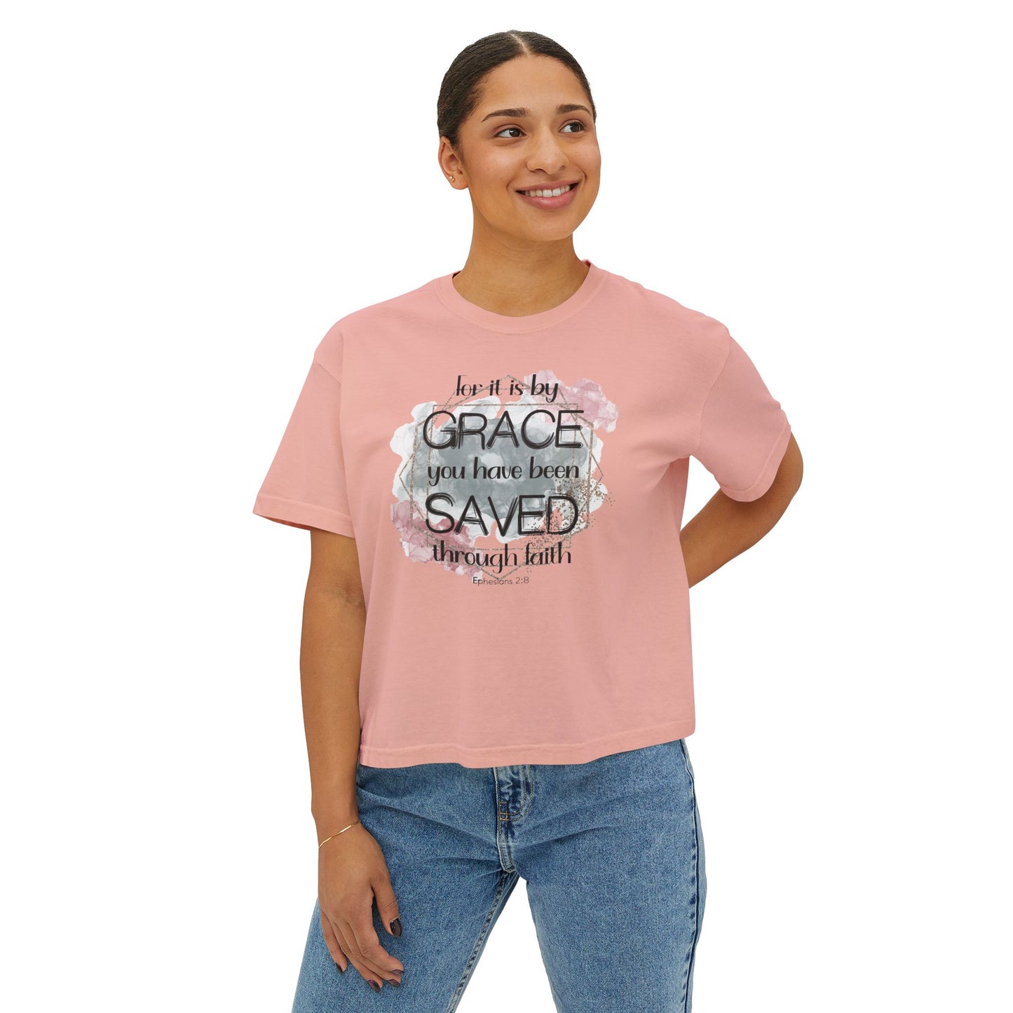 Saved By Grace Women's Boxy Tee