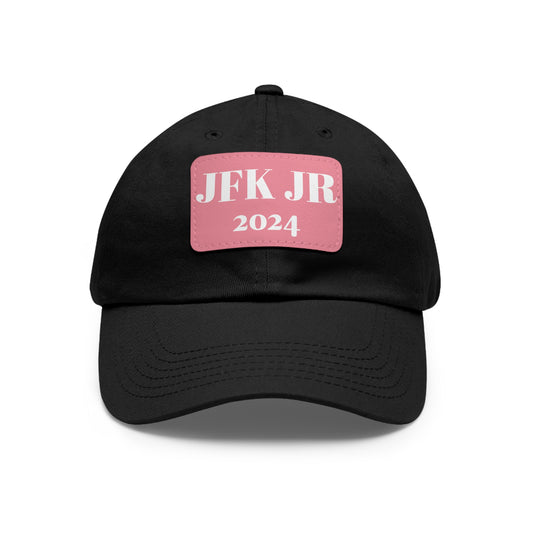 JFK JR 2024 Dad Hat with Leather Patch (Rectangle)