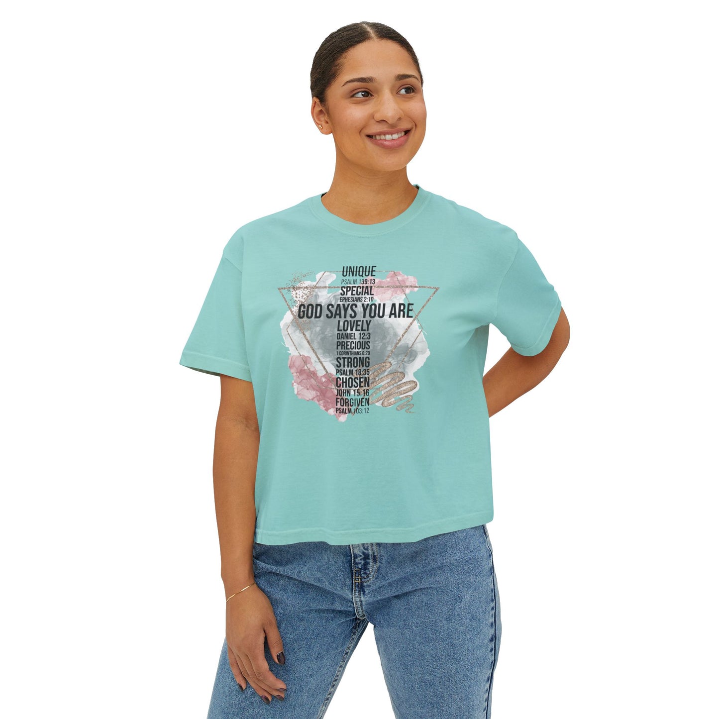 God Says You Are Women's Boxy Tee