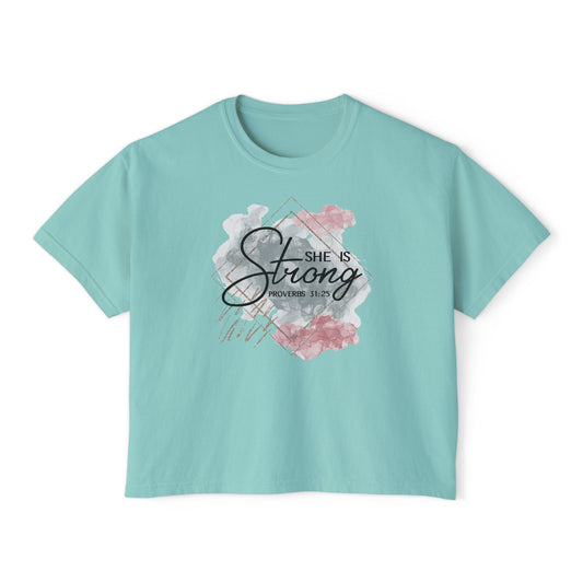 She Is Strong Women's Boxy Tee
