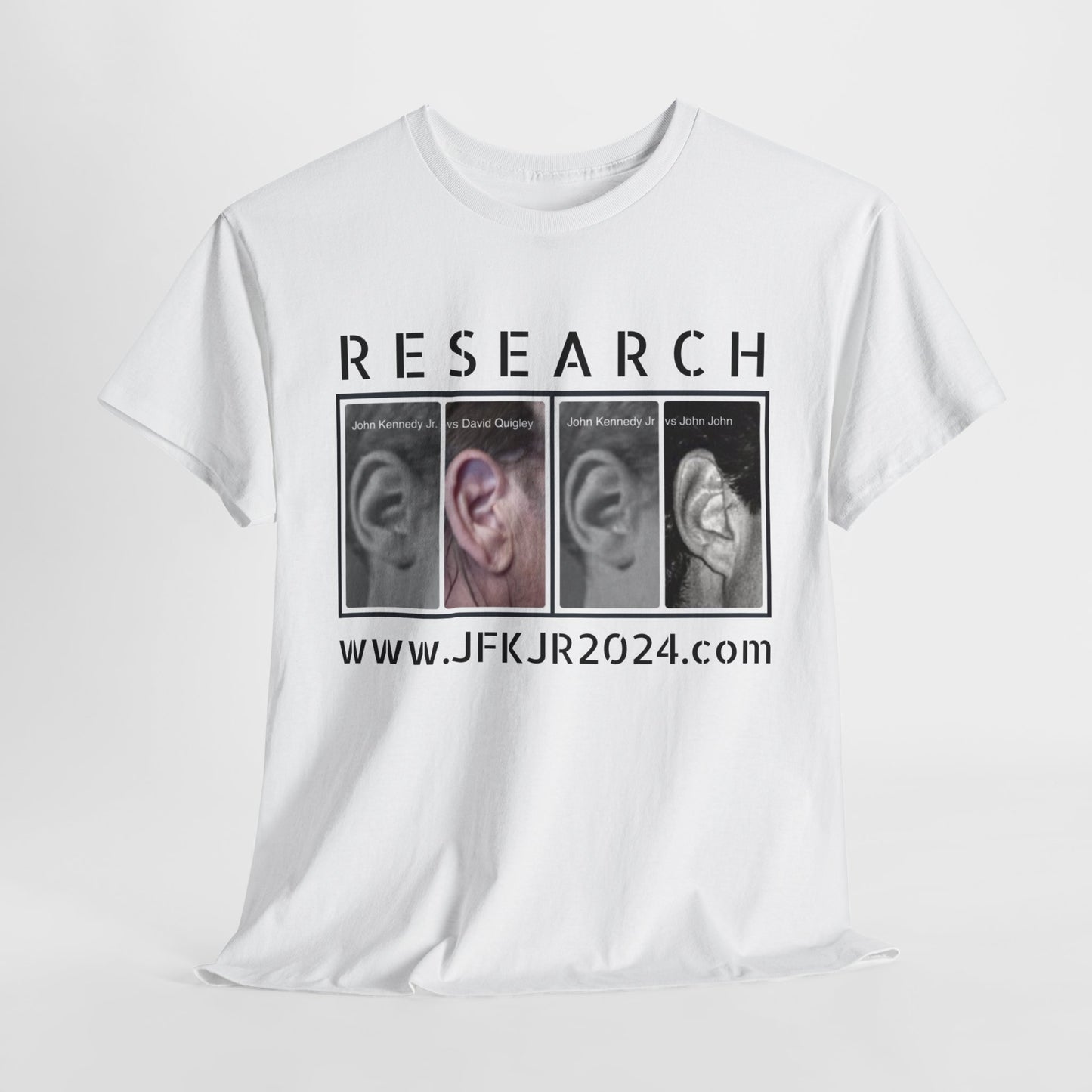 RESEARCH EARS (Black Text) - Gildan