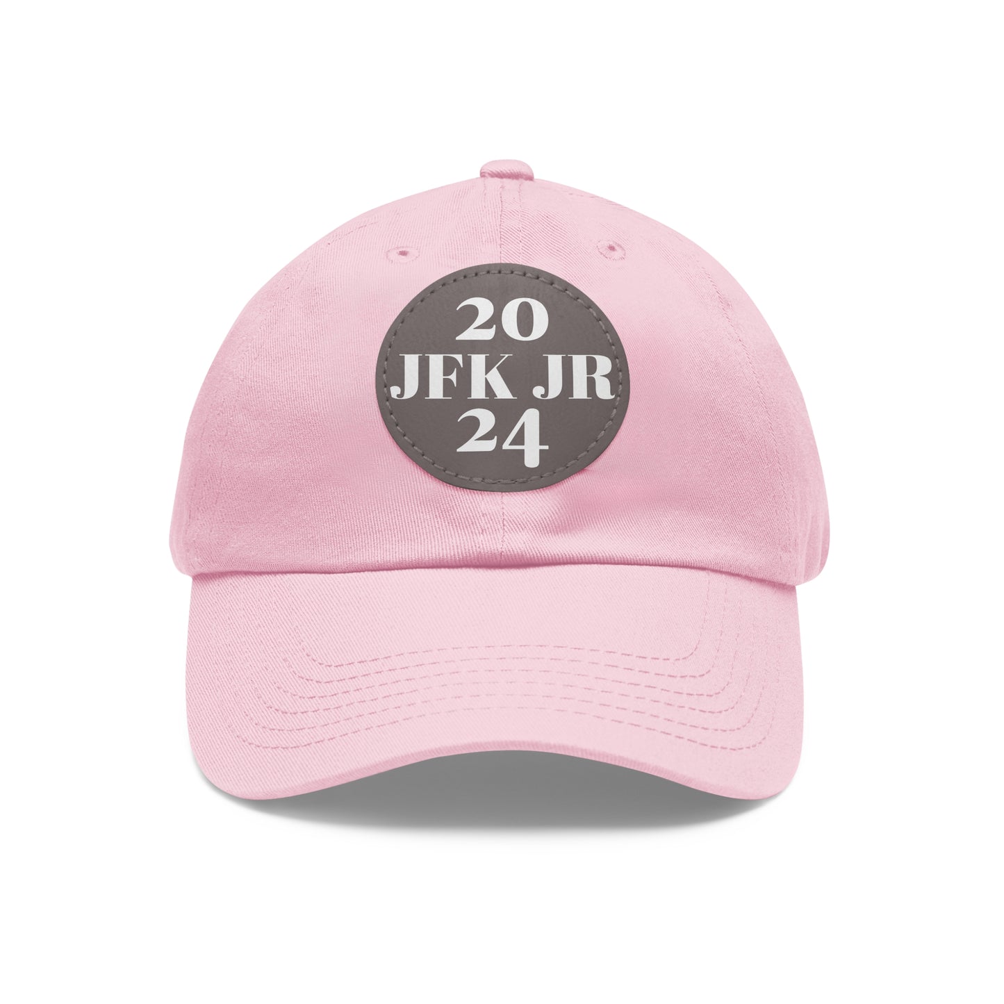 JFK JR 2024 Dad Hat with Leather Patch (Round)