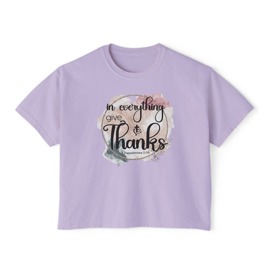 Give Thanks Women's Boxy Tee