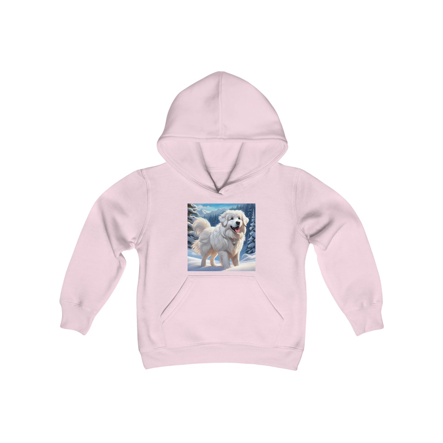 Great Pyrenees Youth Heavy Blend Hooded Sweatshirt