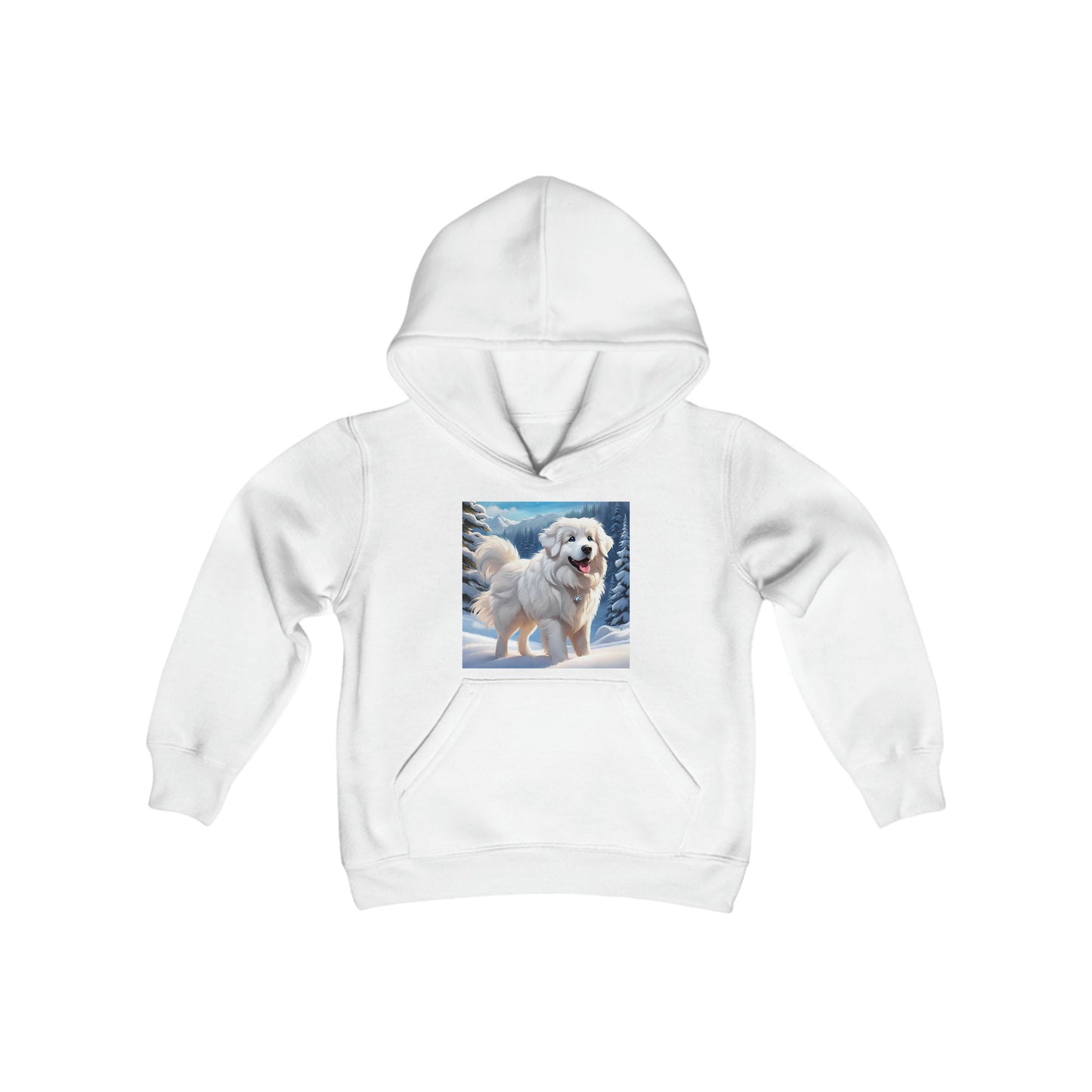 Great Pyrenees Youth Heavy Blend Hooded Sweatshirt