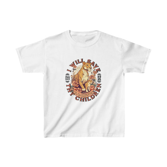 Save Thy Children Isaiah 49:25 Kids Heavy Cotton™ Tee