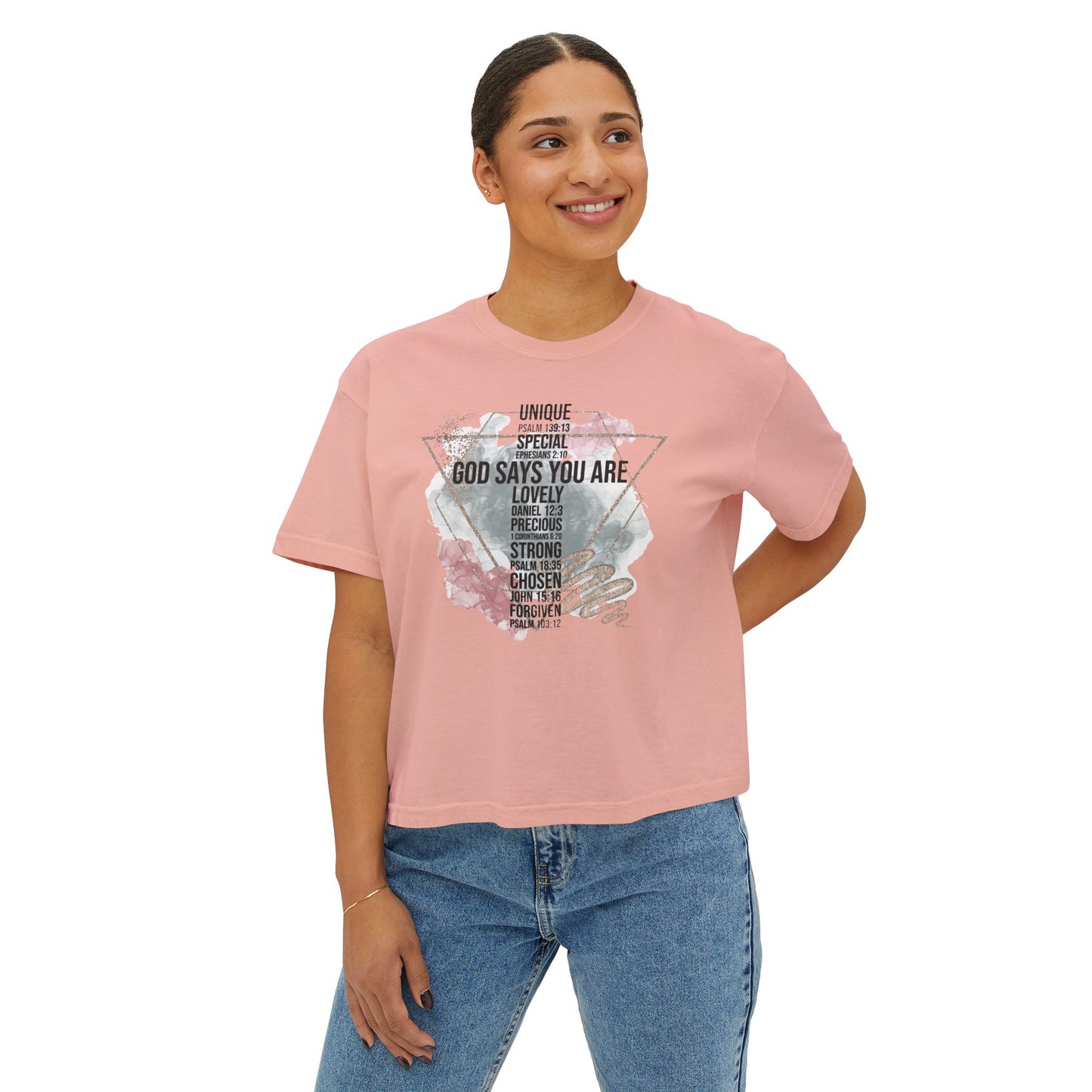 God Says You Are Women's Boxy Tee